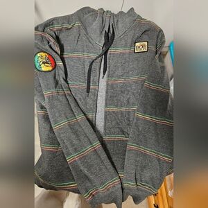 Bob Marley Rasta Zippered Hoodie